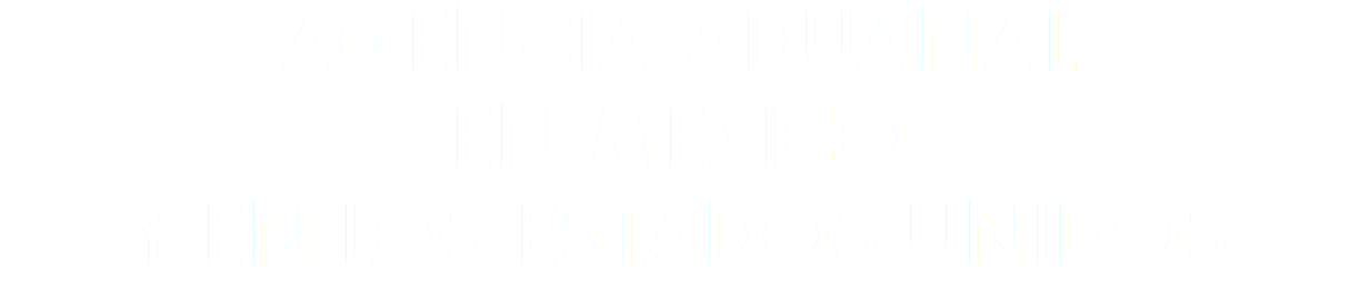 AGENCIA ADUANAL EN MEXICO Y EN LOS ESTADOS UNIDOS